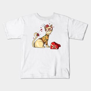 Zodiac Cat Series- Libra Kids T-Shirt